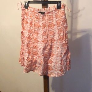 100% cotton lined skirt